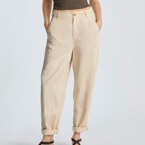 Everlane Womens Relaxed Chino Pants Buttersoft Parchment Cream